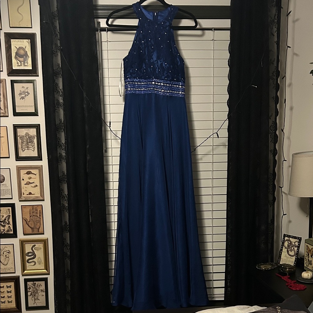 Chic Royal Blue Maxi Dress